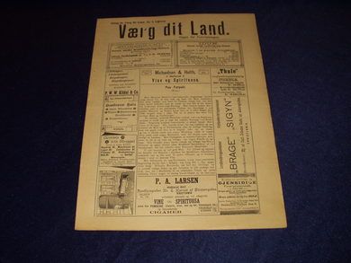 1896,nr 009, Værg dit Land