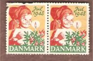 1948, julemerke fra Danmark, ustempla.