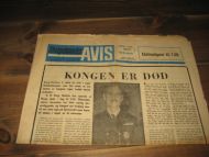 1957,nr 219, Rogalands AVIS. KONGEN ER DØD. EKSTRAUTGAVE KL 7.00