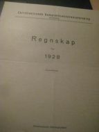 1928, CHRISTIANSANDS DAMPSKIBSASSURANCEFORENING. REGNESKAP.