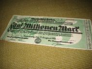 1923, Funf Millionen Mark.