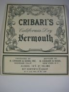 CRIBARI'S Vermouth.