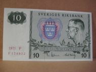 1971,  P,  F174932,                                             10 KRONOR.