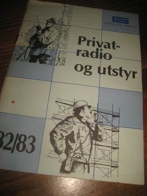 Privatradio og utstyr. 1982-83.