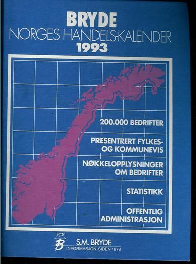 1993, BRYDE,NORGES HANDELSKALENDER