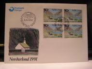 1991, 3.6, NORDORLOND 1991, 4 blokk kr 3.70