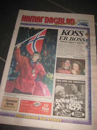 1994,nr 037, HAMAR DAGBLAD. LILLEHAMMER O L.