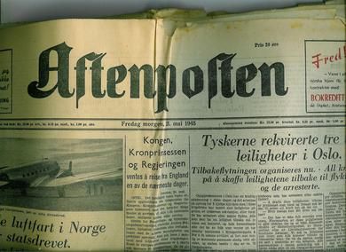 1945,nr 224, morgen, Aftenposten.