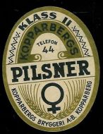 PILSNER fra KOPPARBERGS BRYGGERI, KOPPARBERG