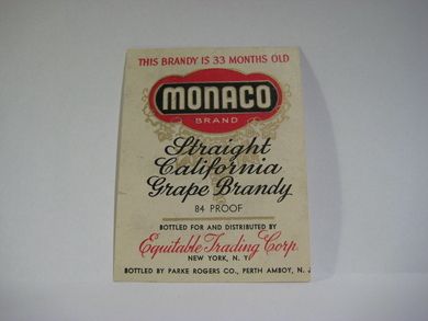 MONACO Grape Brandy.