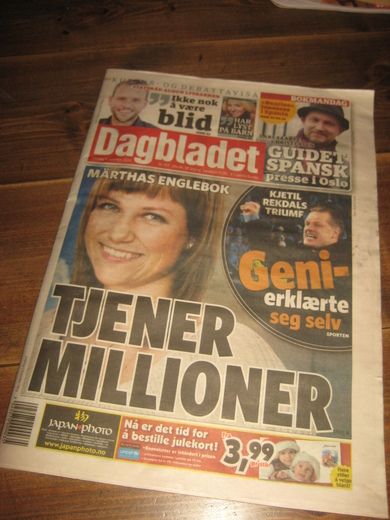 2009,nr 307, Dagbladet. Aafk cup gull!!