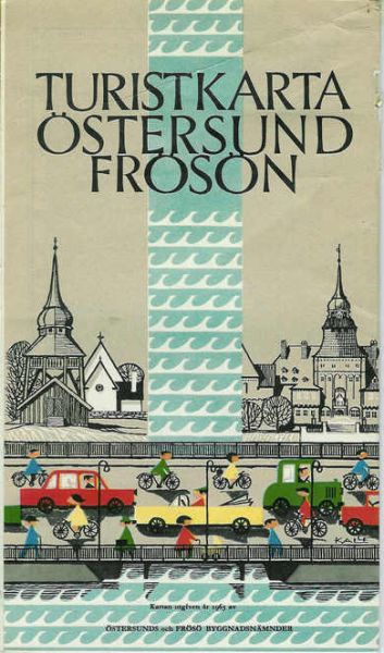 Turist Karta Østersund, Frøsøn, 1963