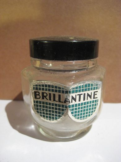 Flaske uten innhold, BRILLIANTINE, 50 tallet.