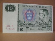 1971,  P,  F174933,                                             10 KRONOR.