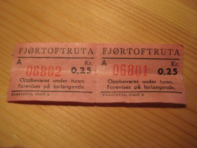 FJØRTOFTRUTA, 6802, 70 tallet.