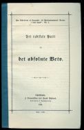 Det Radikale Parti og det absolute Veto. 1883