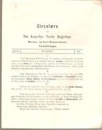 1885,nr 017, Cirkulære fra Den Kongelige Norske Regjerings Marine- og Post- Departement.