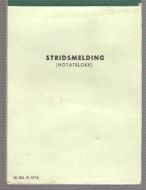 Ubrukt stridsmeldingsbok, Bl 306 (9-1973)