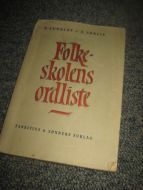 SØRLIE: Folkeskolens ordliste. 1959.