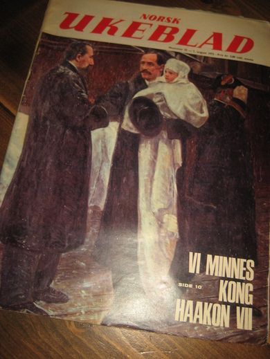 1972,NR 032, NORSK UKEBLAD. VI MINNES HAAKON VII. 