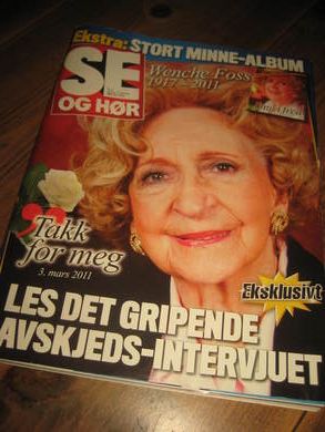 2011,nr 013, SE OG HØR. Wenche Foss stort minnealbum. 