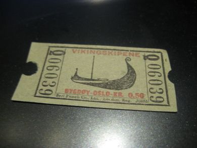 VIKINGSKIPENE, BYGDØY, 6039, 1958.