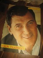 Rock Hudson, pen i glass og ramme. 60 tallet. 