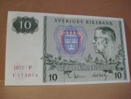 1971,  P,  F174934,                                             10 KRONOR.