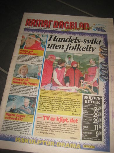 1994,nr 039, HAMAR DAGBLAD. LILLEHAMMER O L.