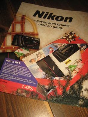 NIKON reklame fra 1989.