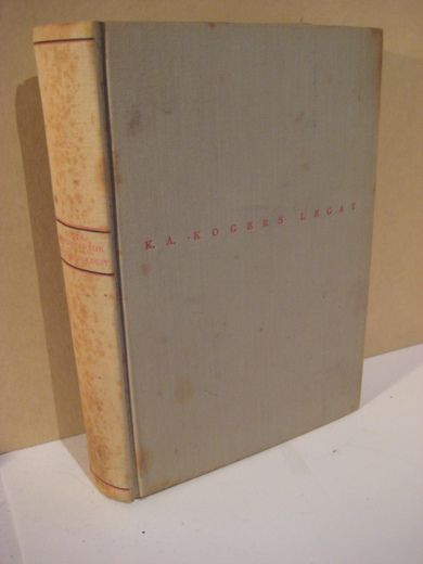 GUSTAF JANSON: K. A. KOGERS LEGAT. 1938.