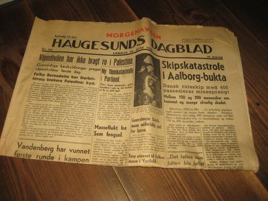 1948,NR 133, HAUGESUNDS DAGBLAD. 