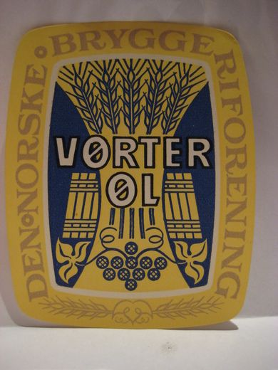 DEN NORSKE BRYGGERIFORENING, VØRTERØL, 50 tallet.