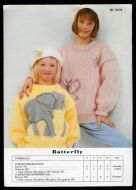 BU9176, JUMPER MED ELEFANT OG JUMPER MED SOMMERFUGL