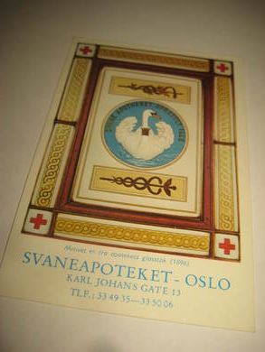 SVANEAPOTEKET, OSLO, 80 tallet