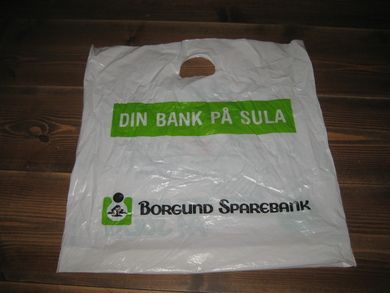 BORGUND SPAREBANK. DIN BANK PÅ SULA. 80 tallet.