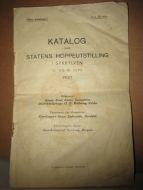 1937, KATALOG OVER STATENS HOPPEUTSTILLING I SYKKYLVEN 17. OG 18. SEPTEMBER 1937.