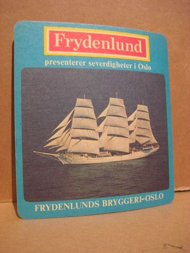 CHRISTIAN RADICH, ølbrikke fra Frydenlund Bryggeri, 50-60 tallet.