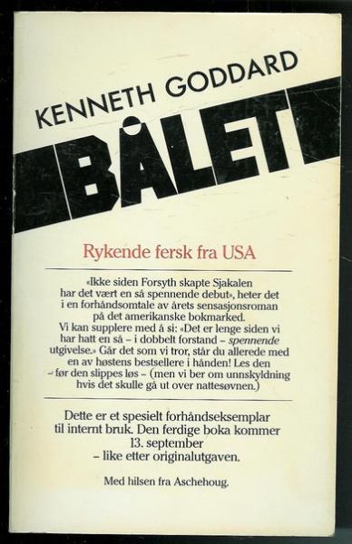 GODDARD, KENNETH: BÅLET. 1983