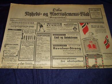 1932,nr 276, Oslo Nyheds- og Avertissements- Blad