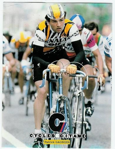 Patrik GAGNIER.          Ne le 11/01/ 1958. Francais.        1er du Grand Prixe de l Equipe.  1er du Grand Prix des Nations 1980.