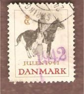 1941, julemerke fra Danmark, stempla