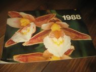 1988, Kooperativ Veggkalender. Norske orkideer. 