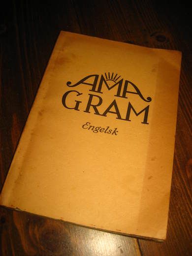 AMAGRA. Engelsk grammatikk. 108 sider, 1944. 