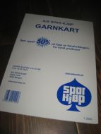 GARNKART fra Spar Kjøp, 2006.