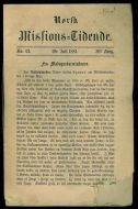 1881,nr 013,                     Norsk Missions Tidende.