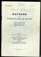 KATALOG OVER Fylkessjå for oksar og svin 1959.