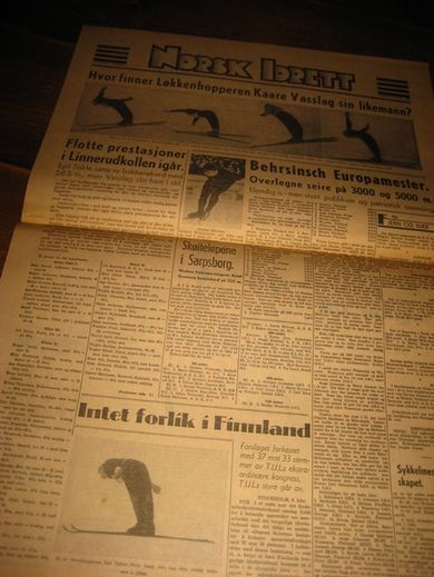 NORSK IDRETT, 6. februar 1939. 