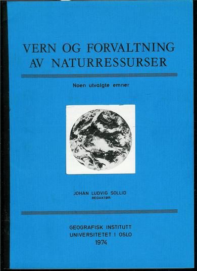 SOLLID: VERN OG FORVALTNING AV NATURRESURSER. 1974.