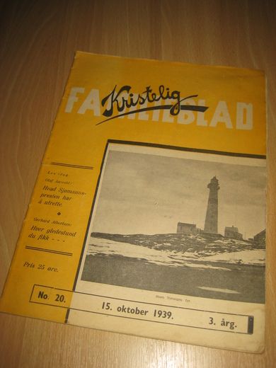 1939,nr 020, Kristelig FAMILIEBLAD.